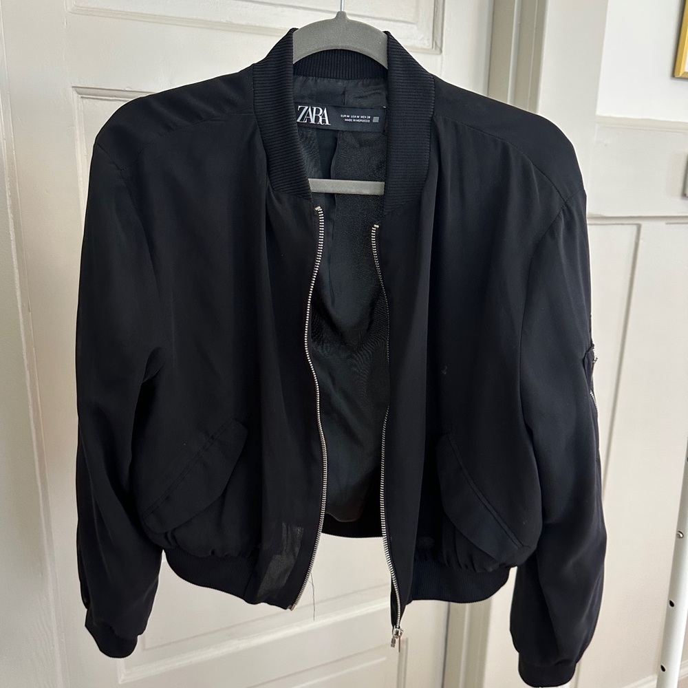 Black Zara Bomber